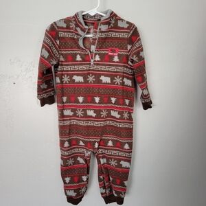 Child of Mine Carter's Baby Fleece One Piece Pajamas Brown Winter Sleep n  Play